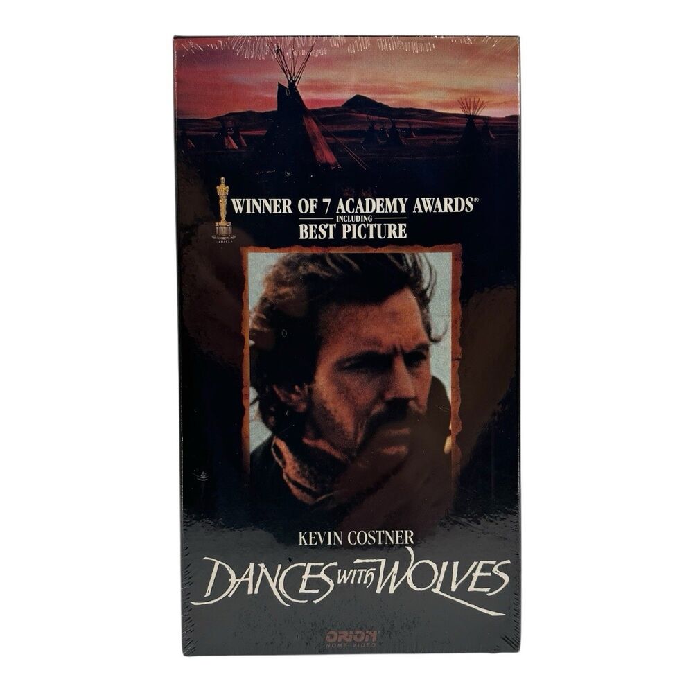 Dances with Wolves VHS New Factory Sealed Kevin Costner Orion Watermark 1990
